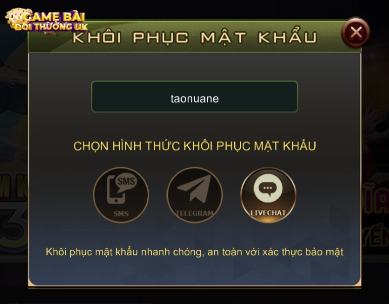 B52 đăng nhập