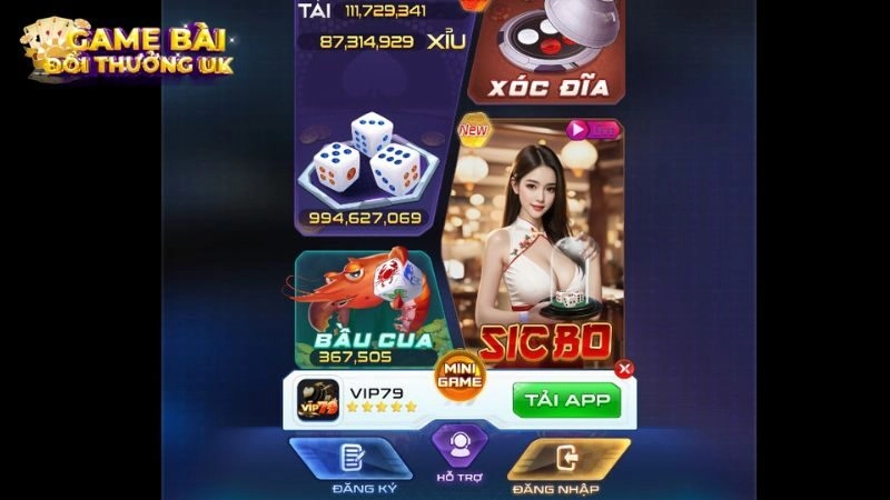 đăng nhập VIP79